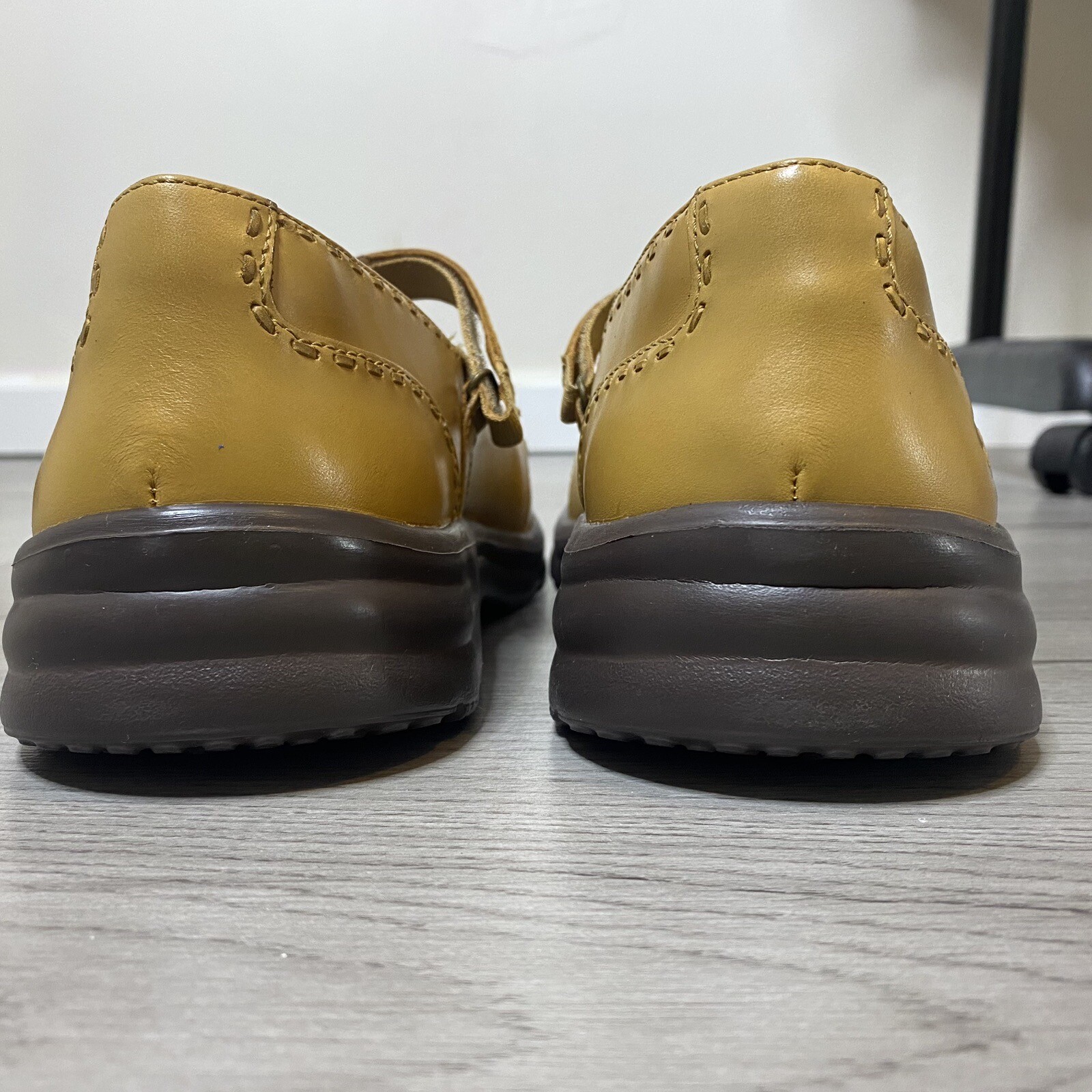 Dr Comfort Paradise Womens Dress Shoe Size 9.5 XW Therapeutic Leather Saddle Tan
