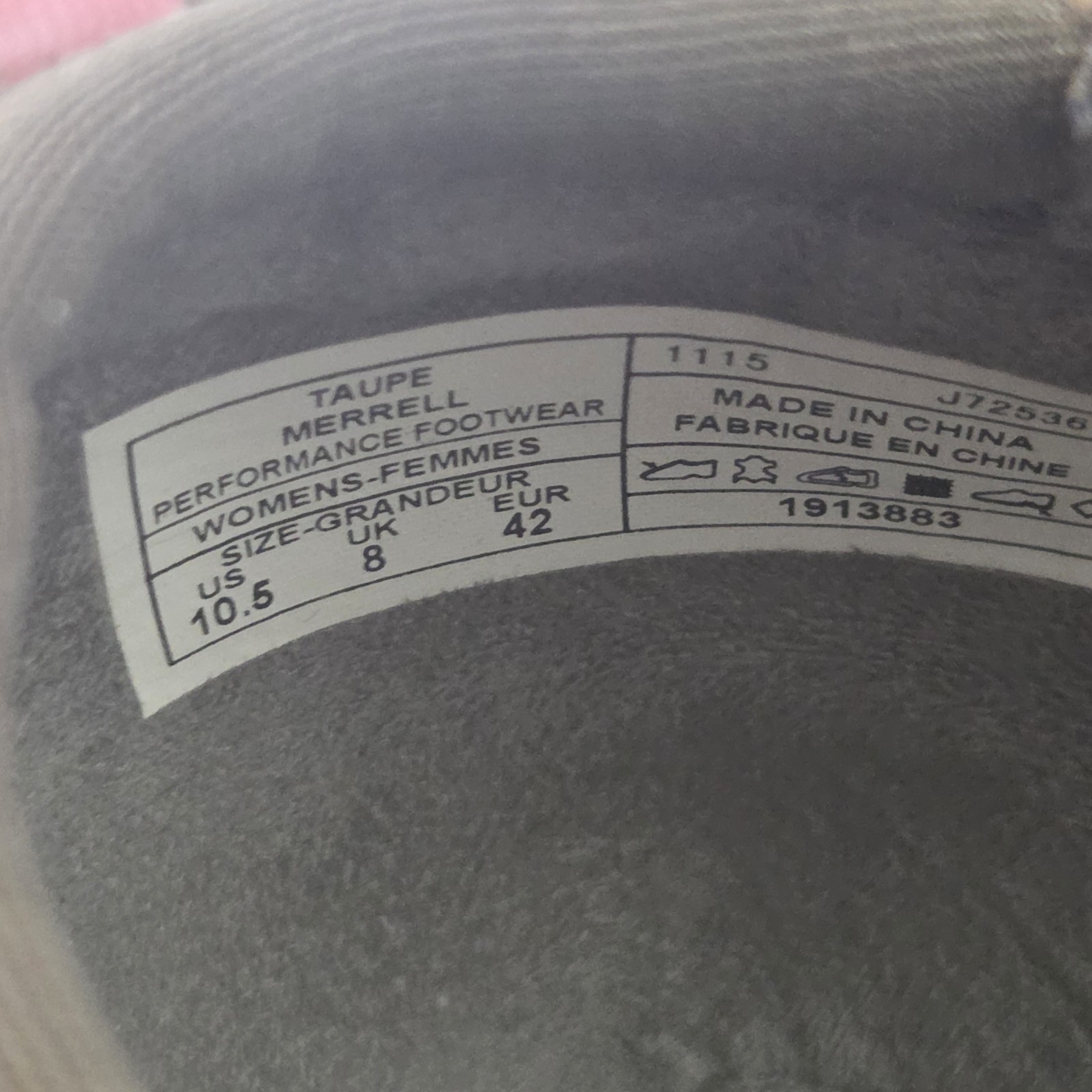 Merrell Ballet Flats Womens 10.5 Taupe Leather Slip On Comfort Walking Shoes