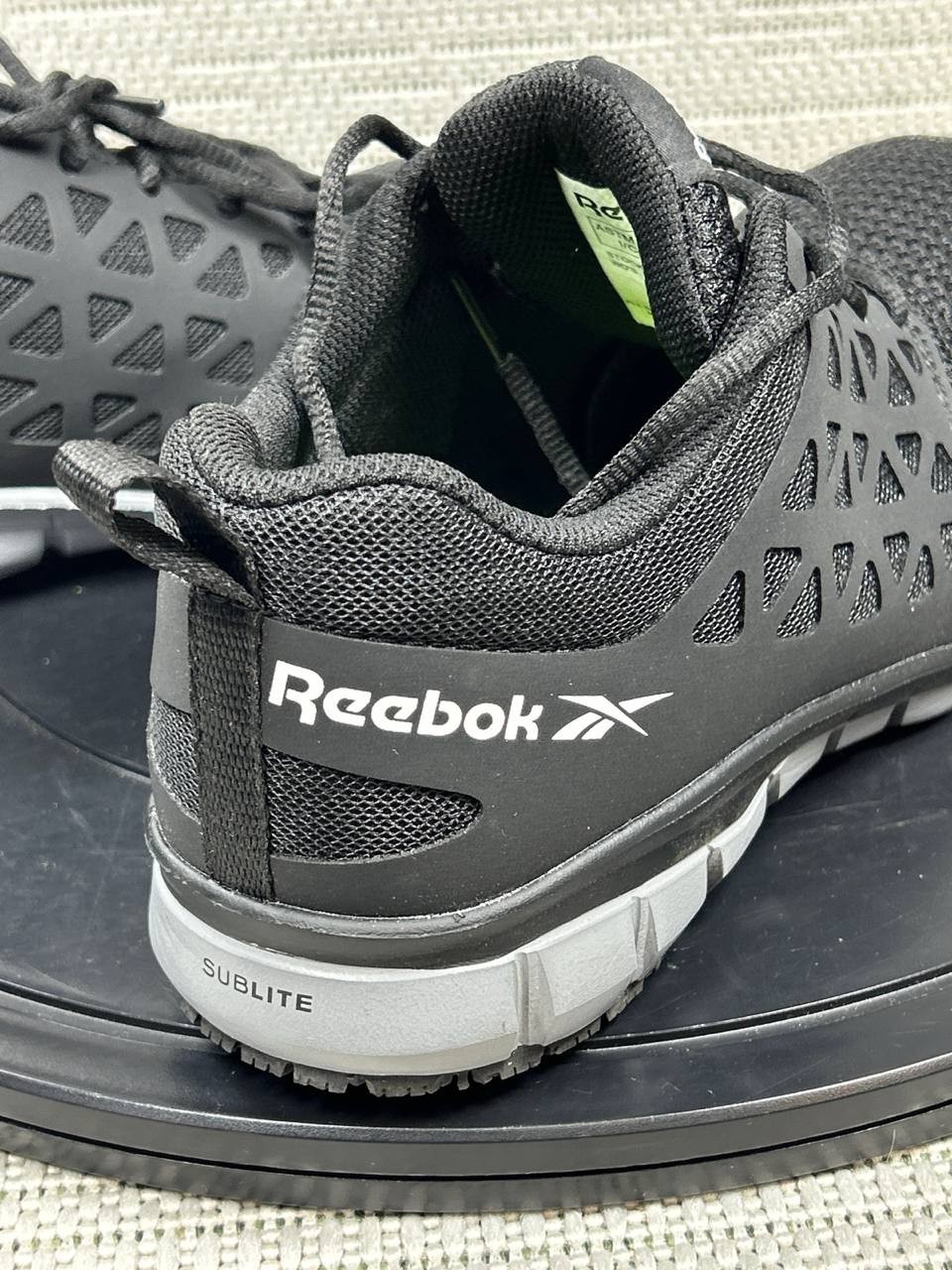 Reebok Shoes Womens Size 8.5 M Sublite Cushion Composite Toe Work Black Sneaker