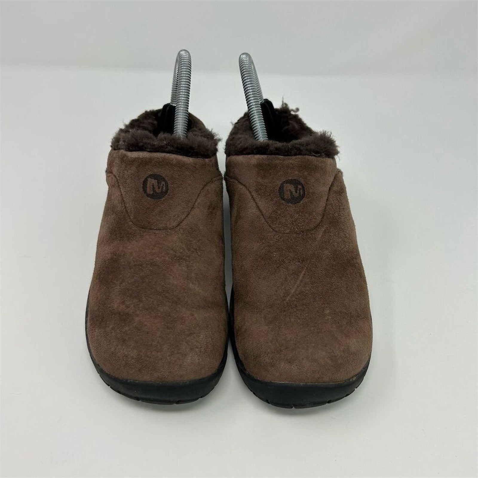 Merrell Encore Brown Suede Slip-On Clogs Size 6.5 Casual Comfort Fall Winter