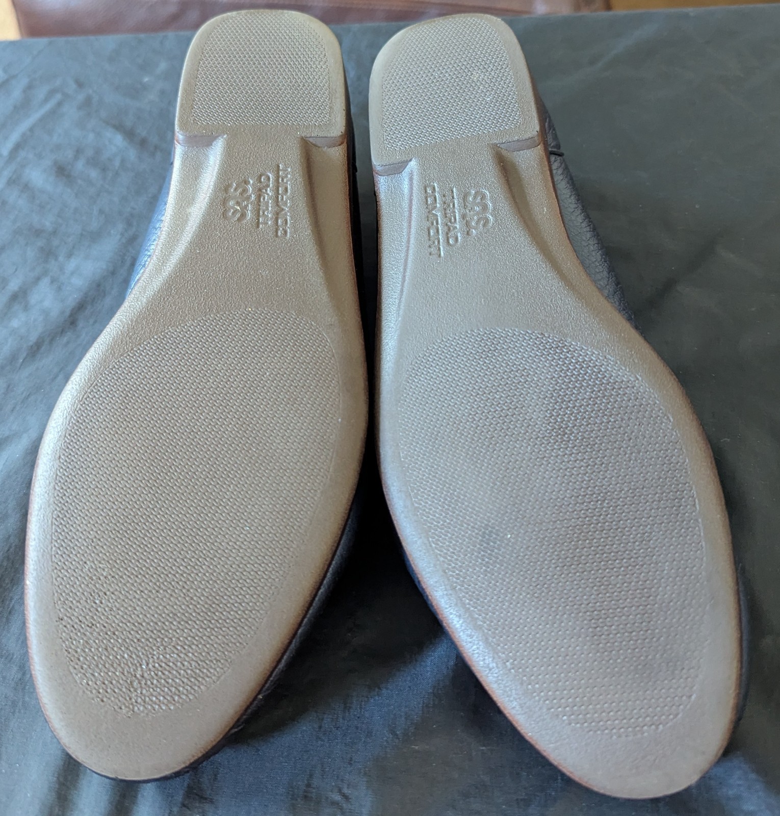 SAS Simplify Tripad Comfort Loafers Womens 9M Navy Blue Leather Slip On Shoes
