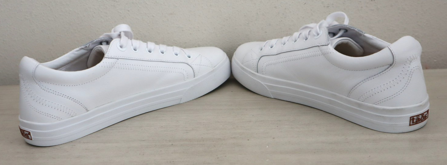 Taos PLX-13994A Women’s Sz 10.5M White Leather Plim Soul Lux Sneakers Shoes $170