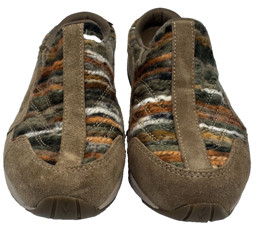 Easy Spirit Women’s SE Time Travel Slip On Walking Mules Brn/Multi Size:6.5 128N