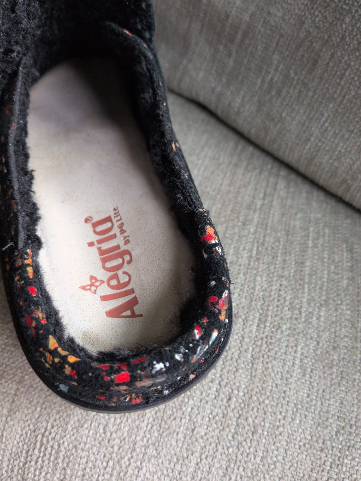 Alegria Brigid Women’s Posh Slip-On Geometric Pattern Mules Size 39EU