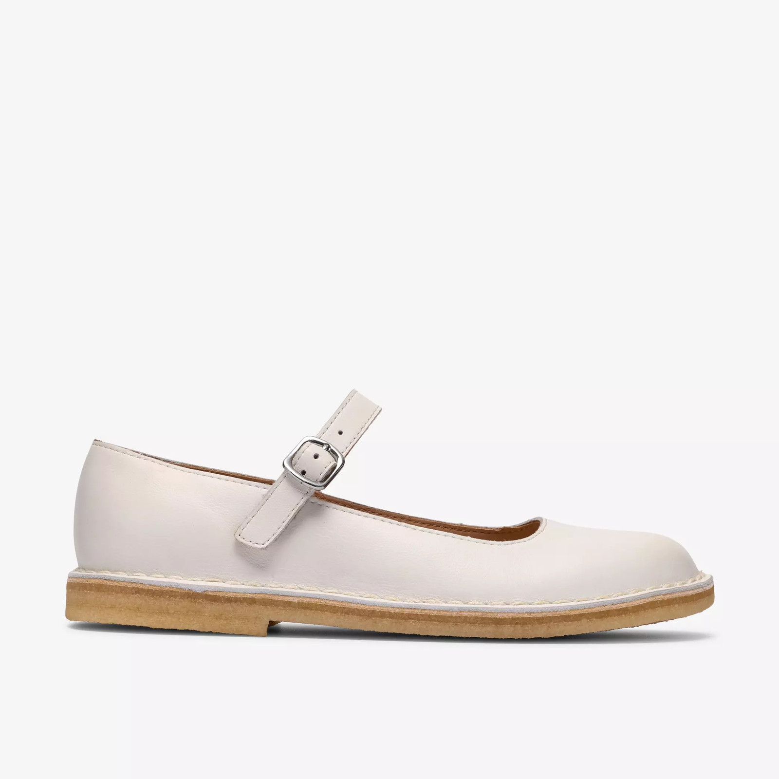 Clarks Women’s Desert Jane White Leather 26187453