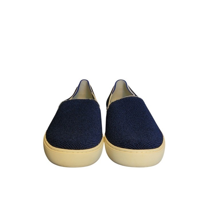 Rothy’s Terry Cloth Juniper Slip On Saphire Blue Sneakers Size 10