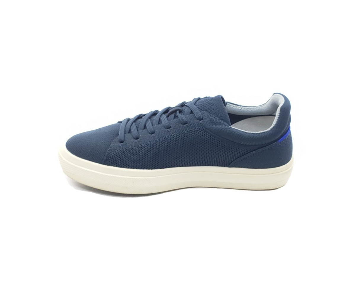 Rothy’s RS02 Womens Knit Sneakers Navy Blue Casual Lace Up Shoes Size 8