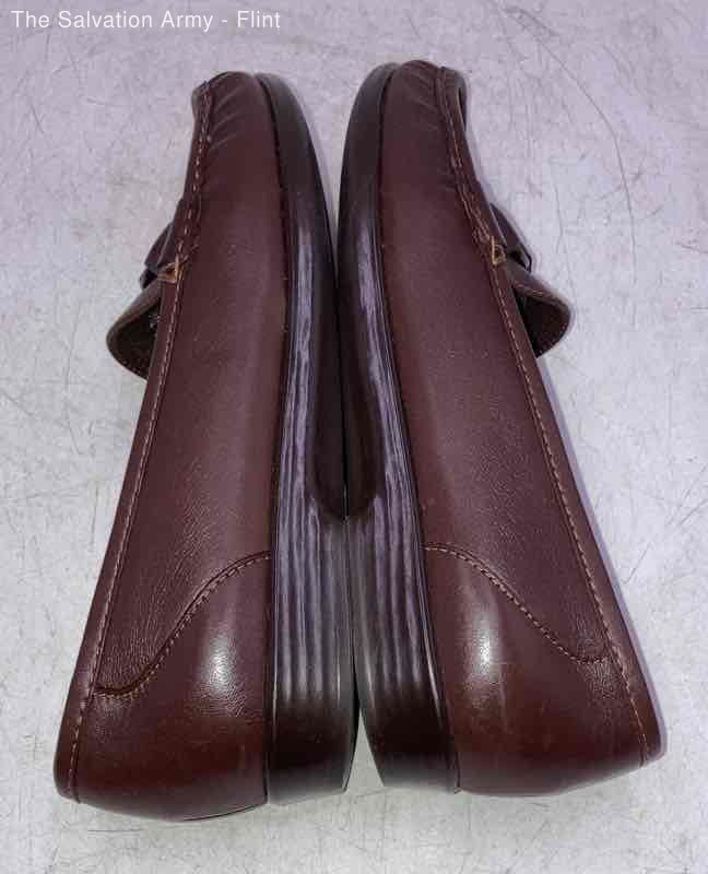 SAS Tripad Comfort Womens Brown Leather Moc Toe Slip-On Loafer Shoes Size 8.5 N