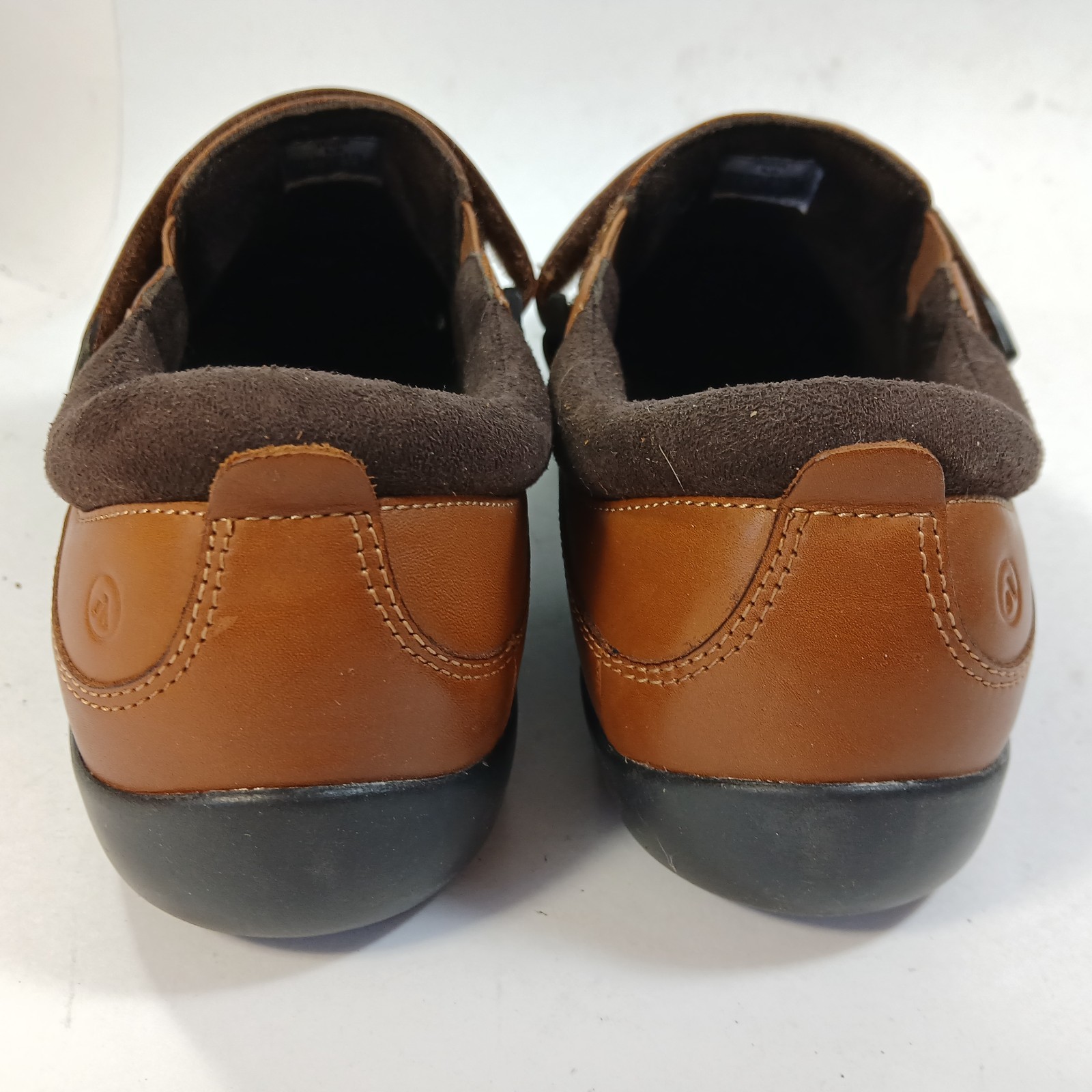 Anodyne No. 51 Casual Dress Women’s Size 11 XW Wide Cognac Leather Slip-On Dress