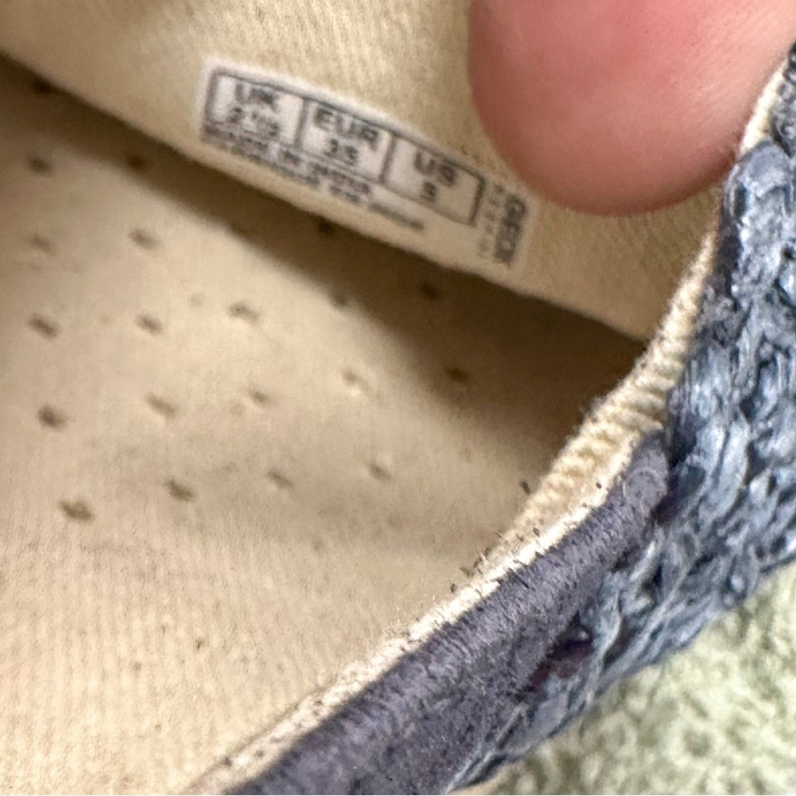 NEW Geox Modesty Blue Suede Textile Espadrille Flats, NEW, Size 5, MSRP $150