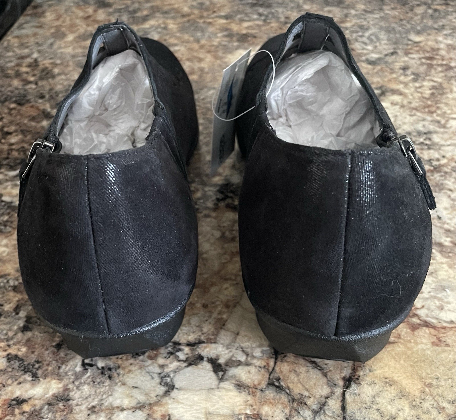 Drew Orthopedic Black Leather Shoes Size 10N New