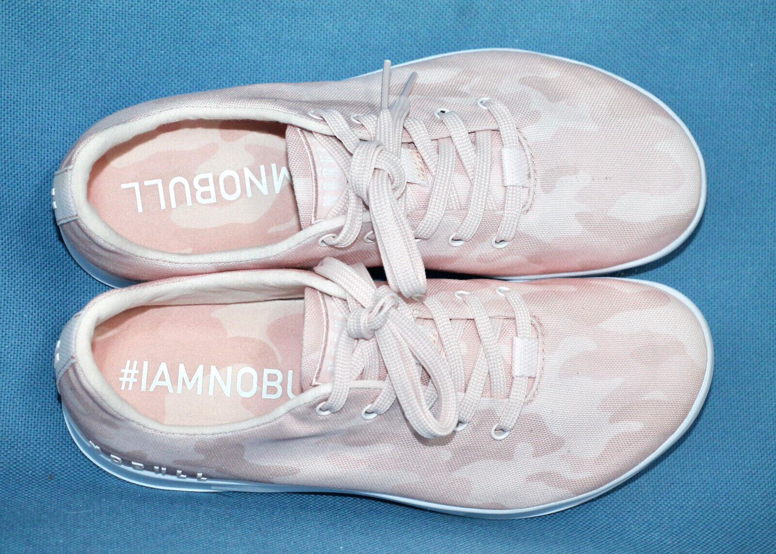 NOBULL Pink Camo CanvasTrainer Sneaker Women 8.5 Men 7 Low Top Lace Up