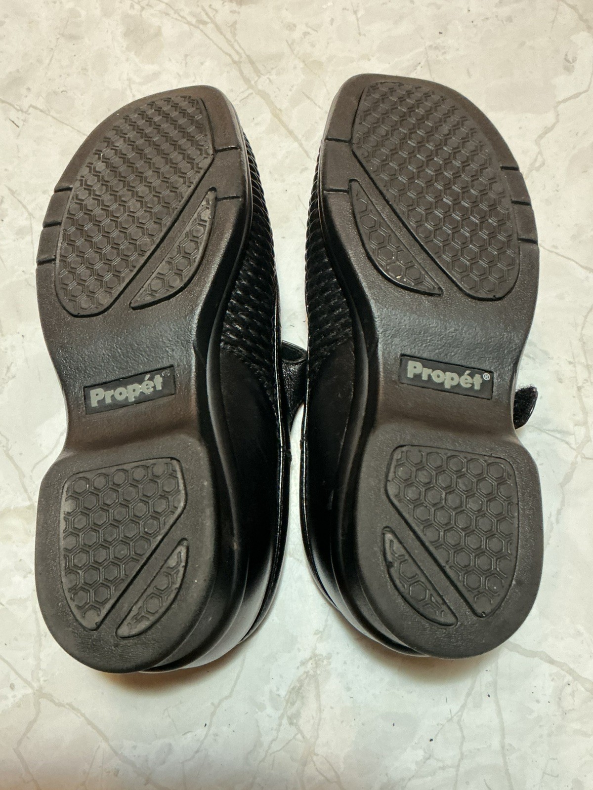Propet Shoes Womens Size 6.5 Medium Black Leather Mary Jane Comfort Walking