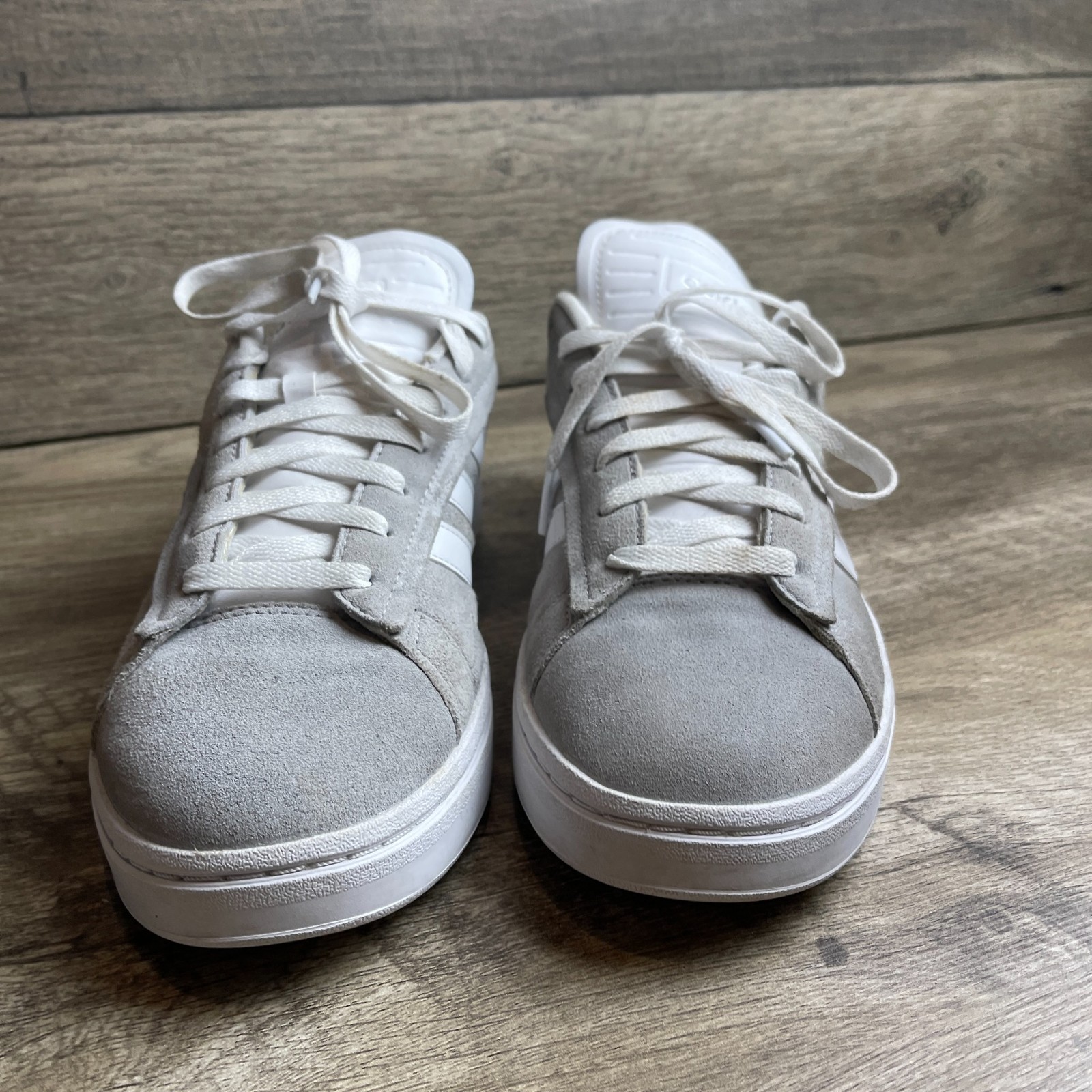 Adidas Grand Court Alpha ID5288 Women’s 11 Comfort Shoes Gray White Sneakers