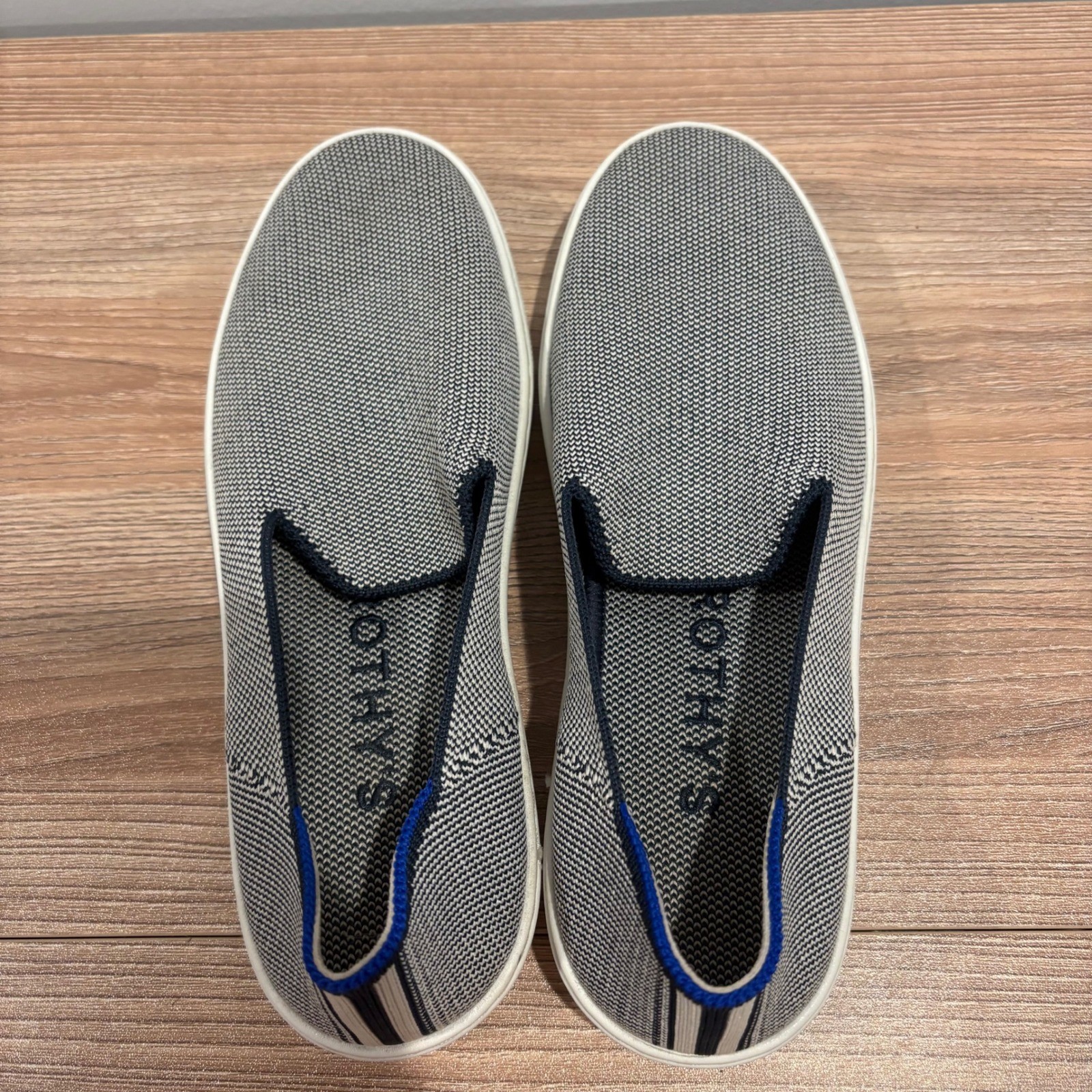 Rothy’s The Sneaker Slip On Womens Grey Size 7 Sustainable Knit Washable Shoes
