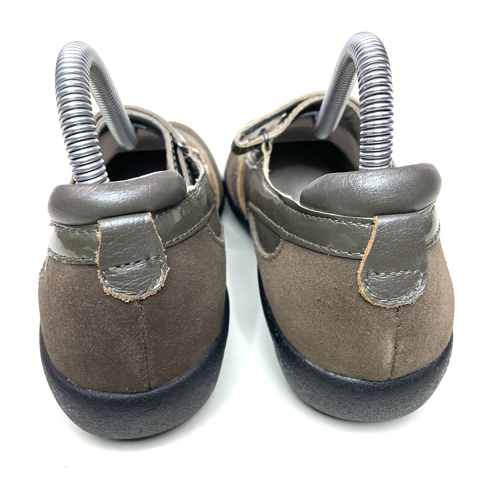 Sanita Womens Fanny Mary Janes Shoes Brown Suede Hook And Loop US 6 EUR 37