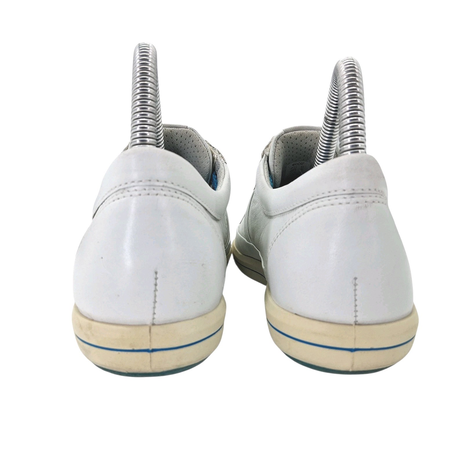 Ecco Shoes Womens EU 36 US 5-5.5 White Leather Low Top Golf Cleat Casual Walking