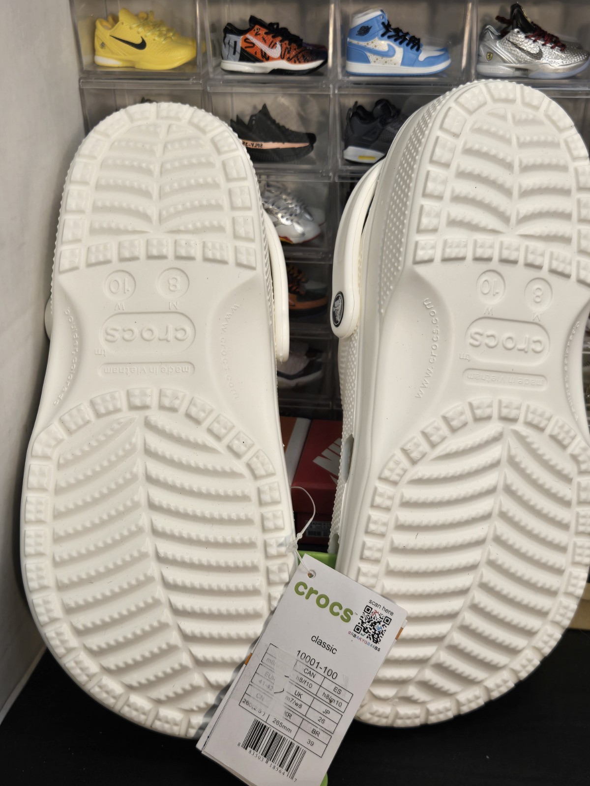 Crocs Unisex White Clogs 10001. Brand New No Box Size 8m 10w Perfect For Summer