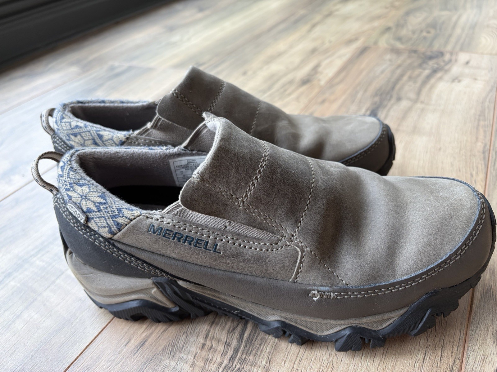 Merrell Women’s Select Ice Select Dry Slip on Grey Snow Shoes Active Heat 7