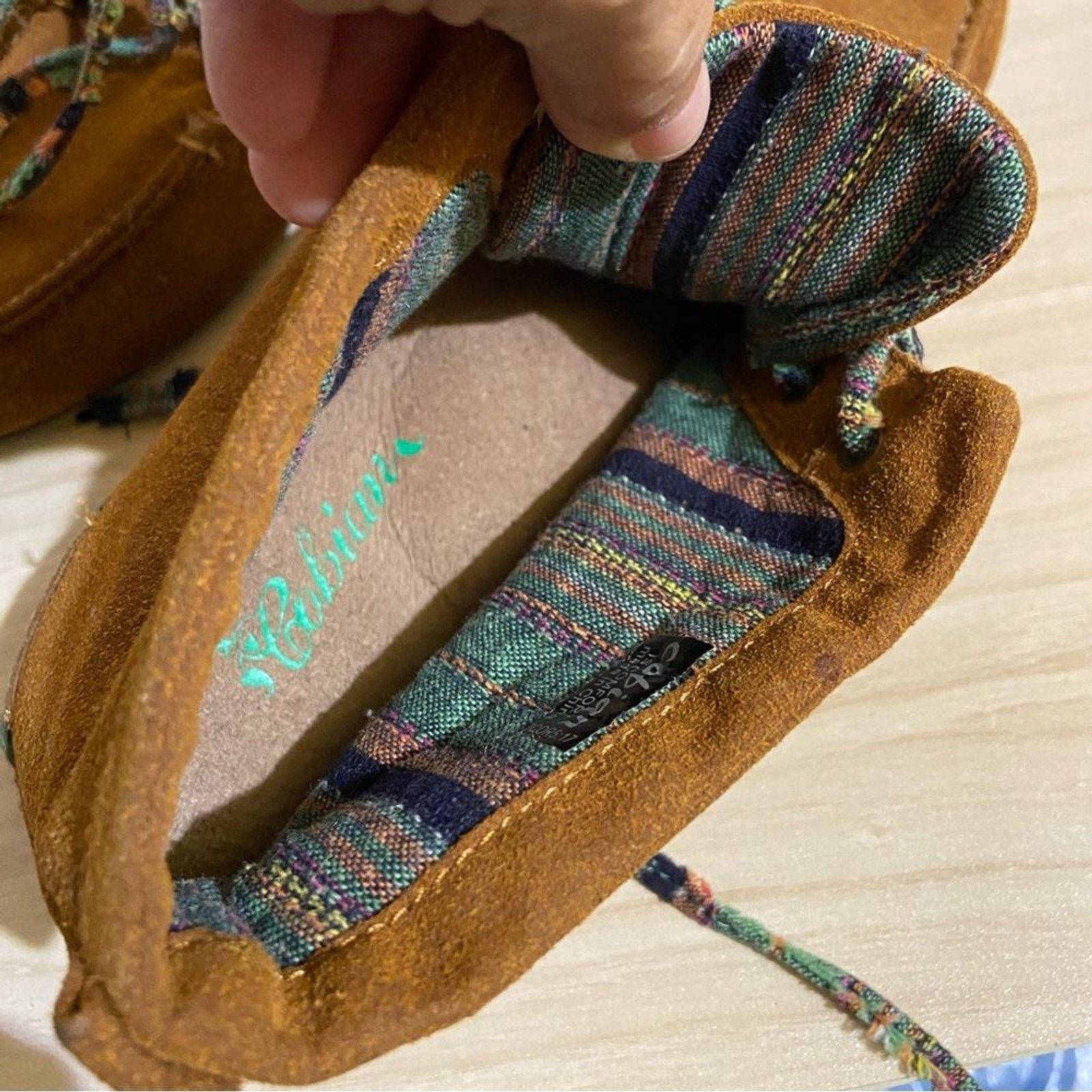 Cobian Willow Desert Chukka Boots Lace Up Suede Brown/Orange US 7 Native Boho