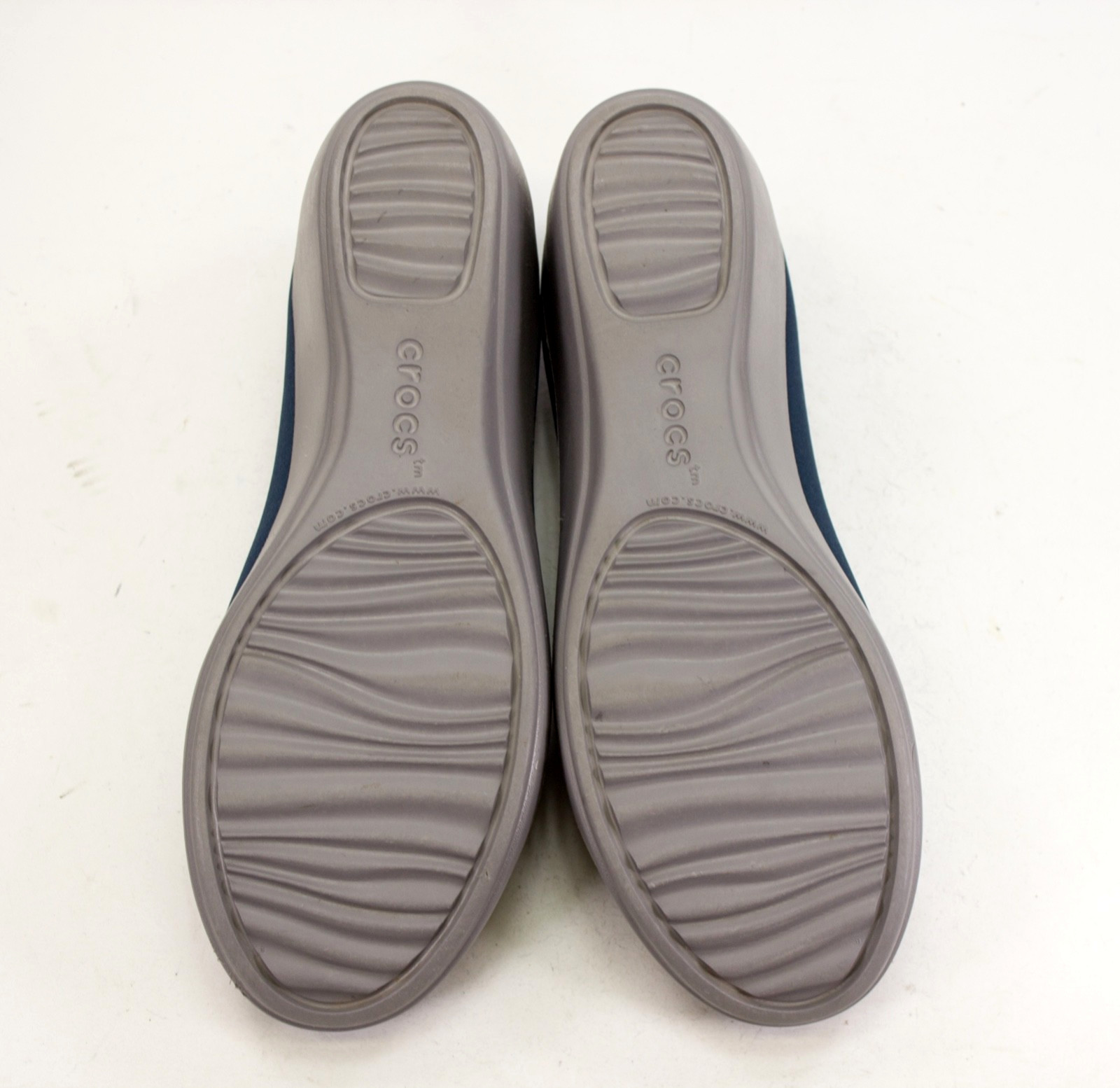 Crocs Busy Day Womens Size US 9 Stretch Ballet Wedges Pumps Navy Smoke 202441