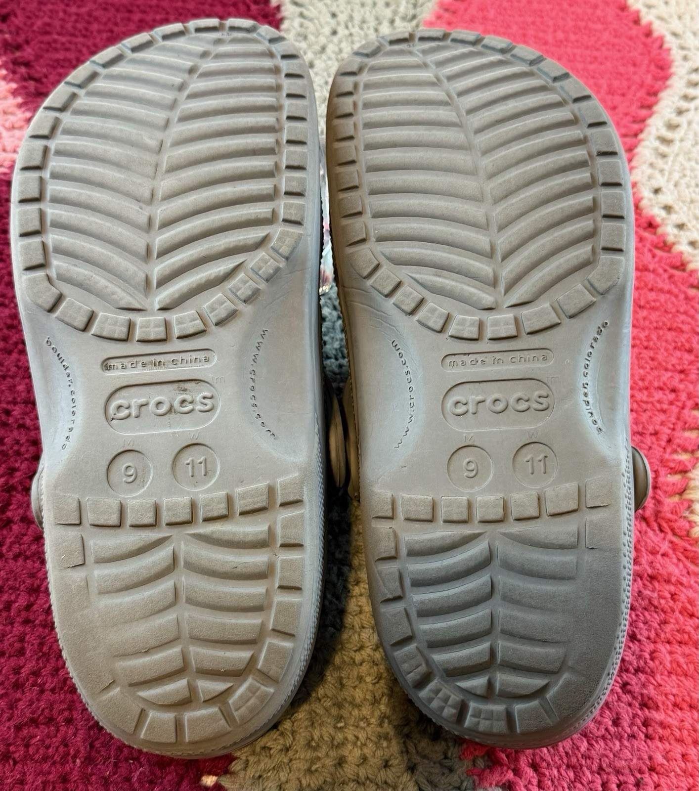 Crocs Unisex Adult Classic Clog Sandal Shoe Slate Grey Size Mens 9 Womens 11