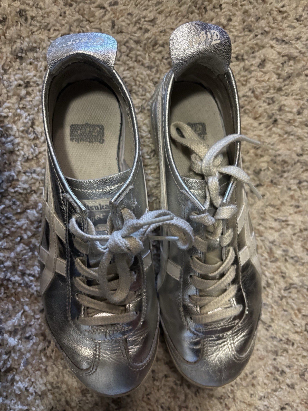 Silver Chrome Onitsuka Tiger Mexico 66 Men’s 6.5