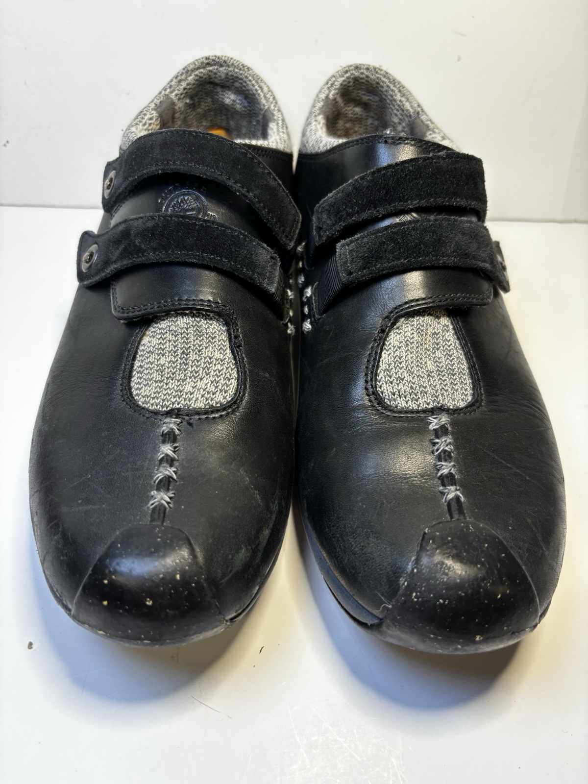 TIMBERLAND Smartwool Womens Slip On Outdoor Black Leather Shoe sz 8.5 M Vibram