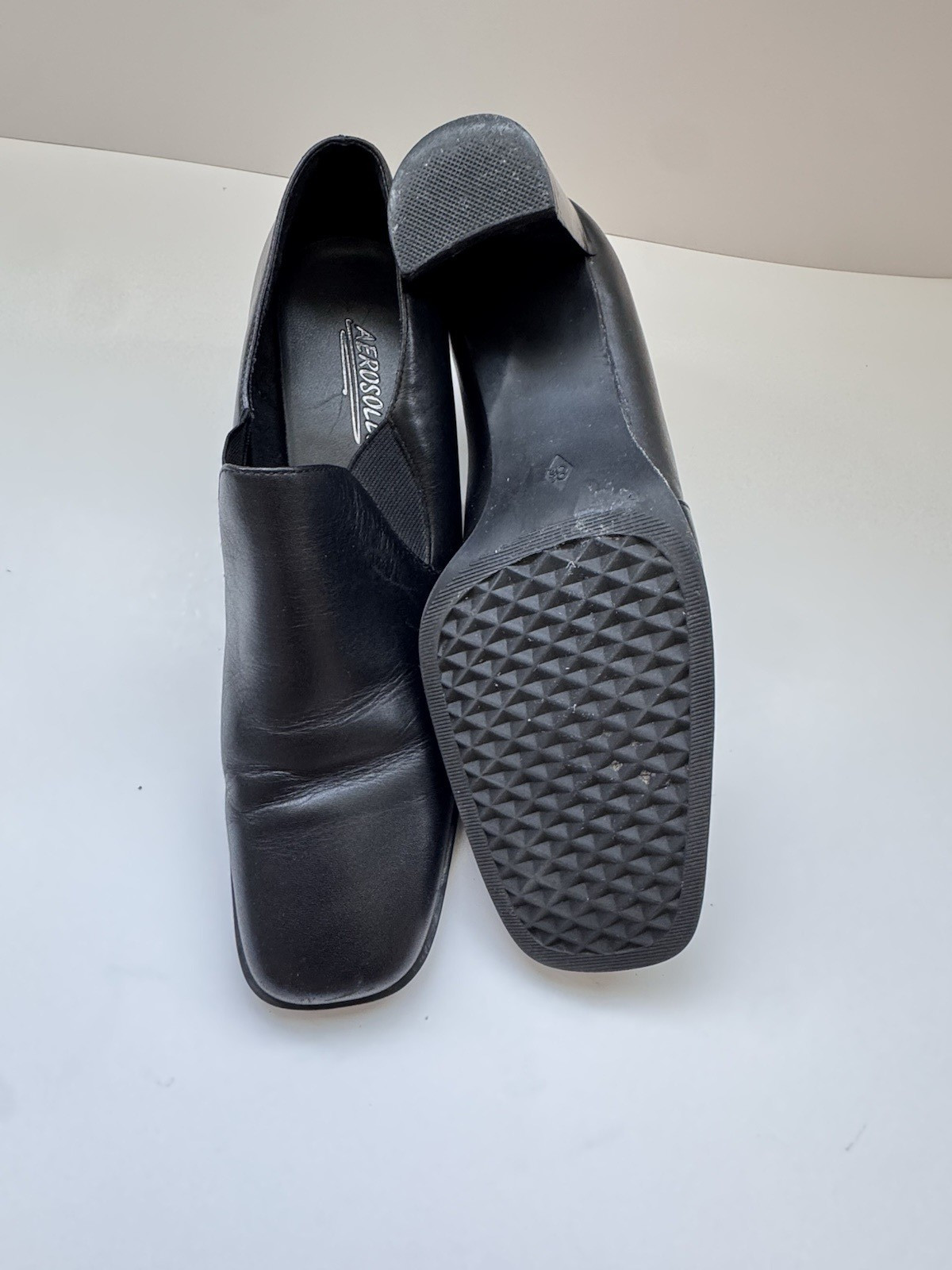 Women’s Aerosoles Black Proven Winner Block Heel Size 8.5