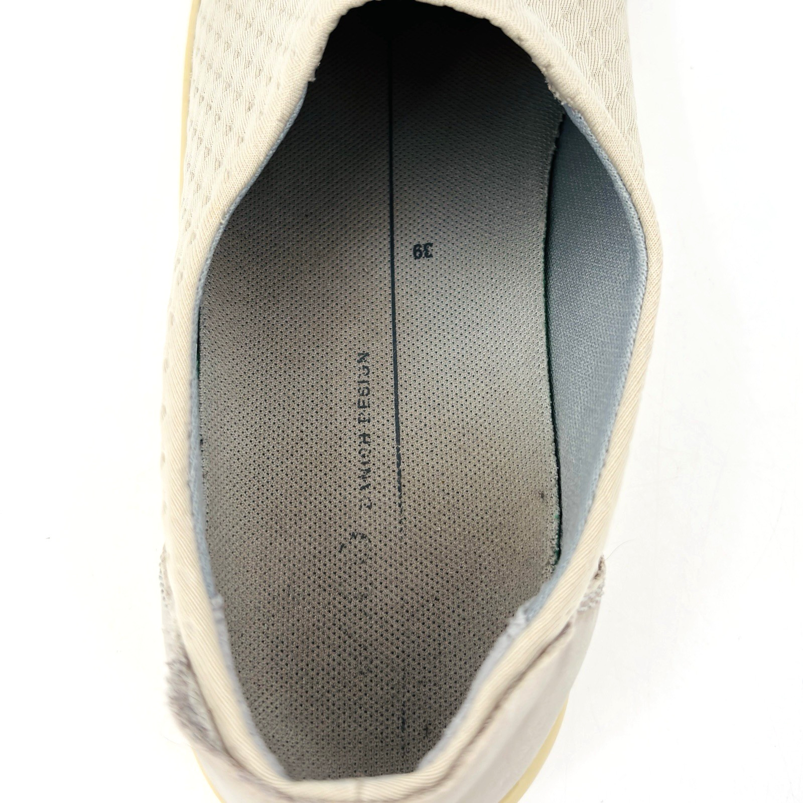 Womens 8-8.5 39 Ecco Soft 2.0 Slip On Sneakers Soft Stretch Walking Shoes Beige