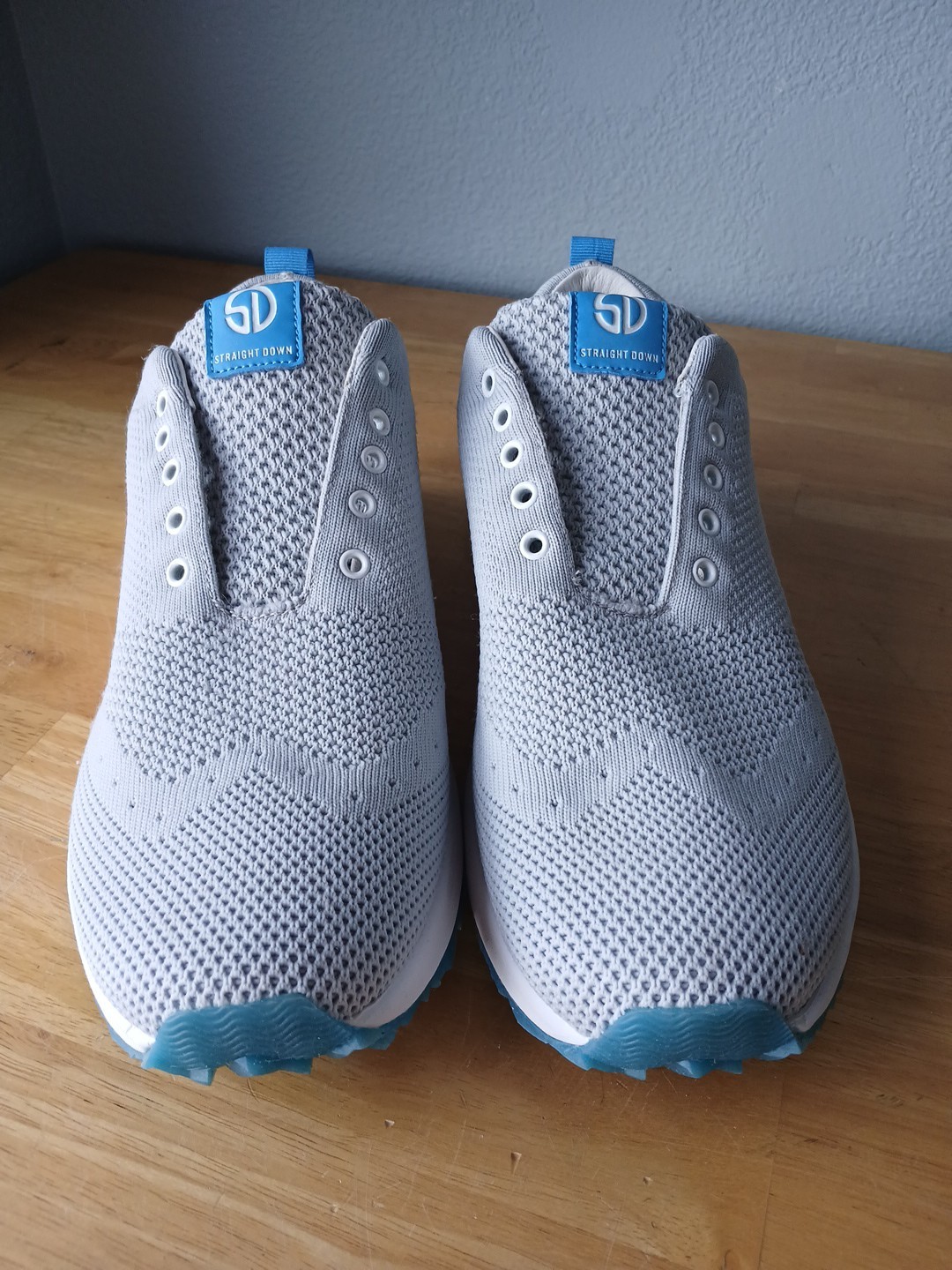 Straight Down Grey Mesh Womens Golf Shoes Size 9