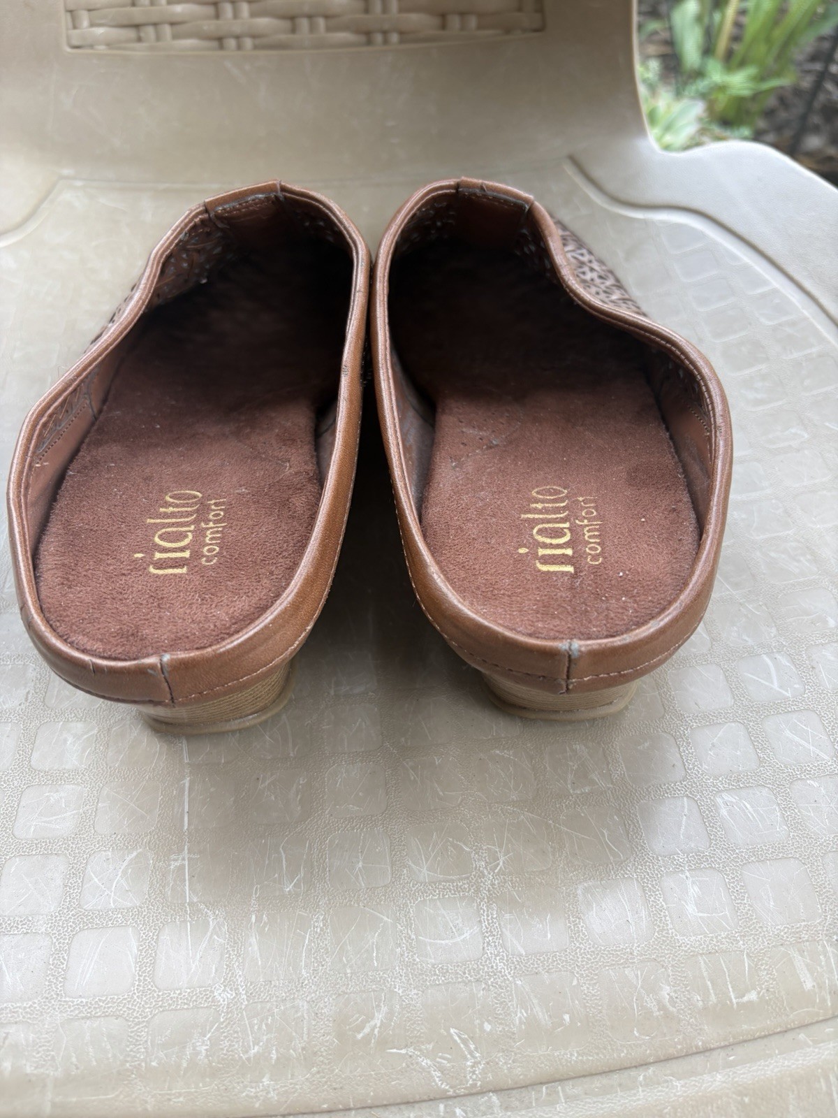 Rialto Comfort Mule With Eyelet Pattern