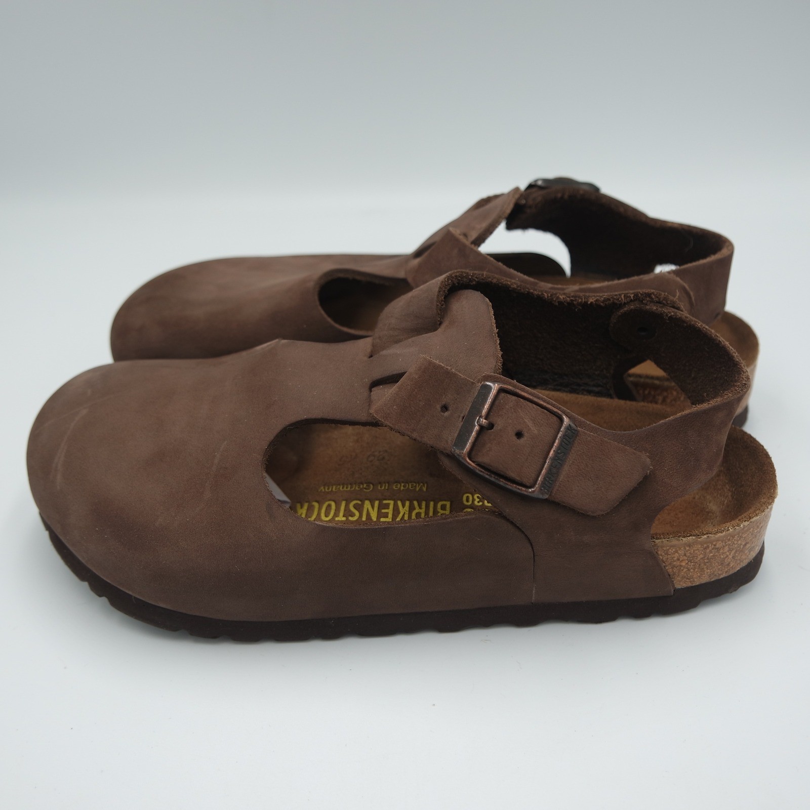 Birkenstock London Women’s Clogs Brown Nubuck Leather Shoes EU 36 (Fits US 5)