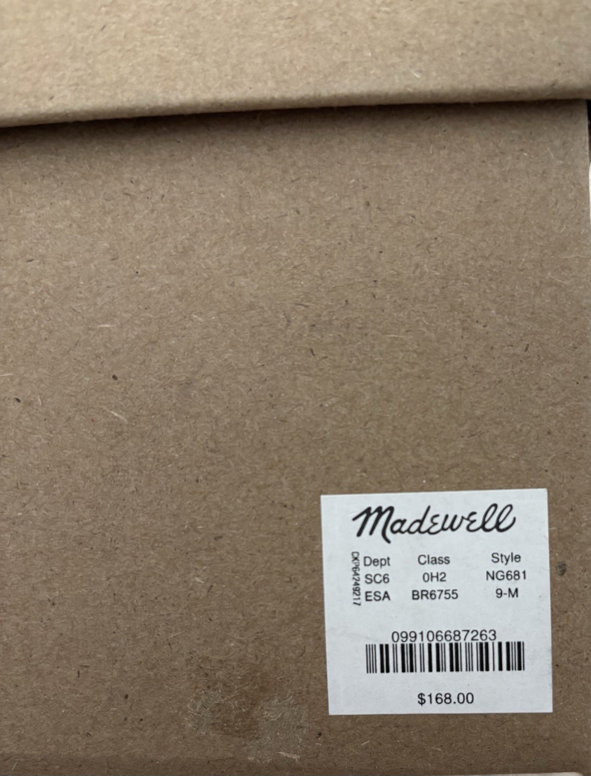 New with Box Madewell Leather Clogs, English Saddle brown, Women’s Size 9
