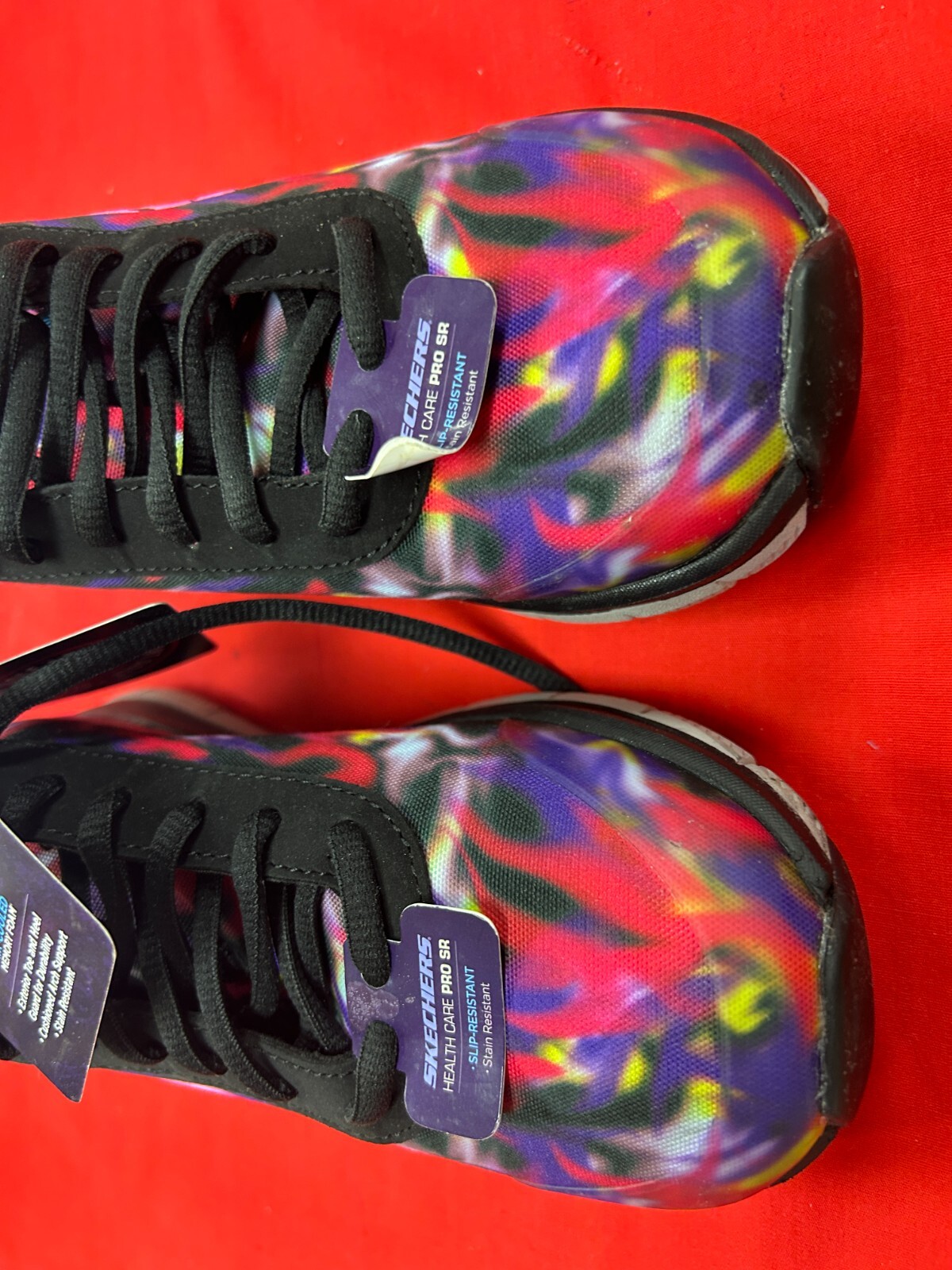 NEW-Skechers- Women Memory Foam Air Cooled 77217/ BKMT – SZ-5.5., China.