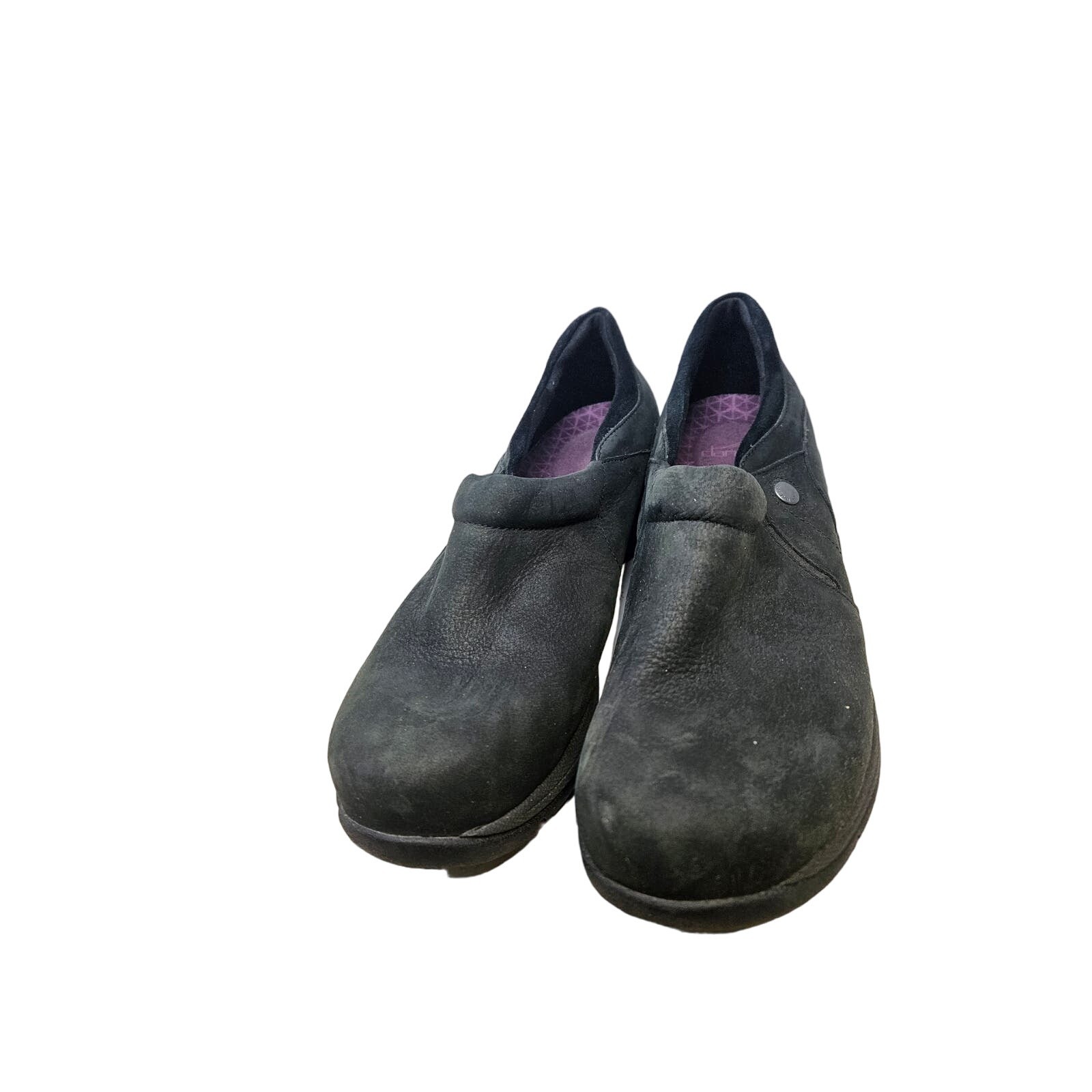 Dansko 42 Black Leather Patti Slip On Loafer Professional Non Slip Comfort