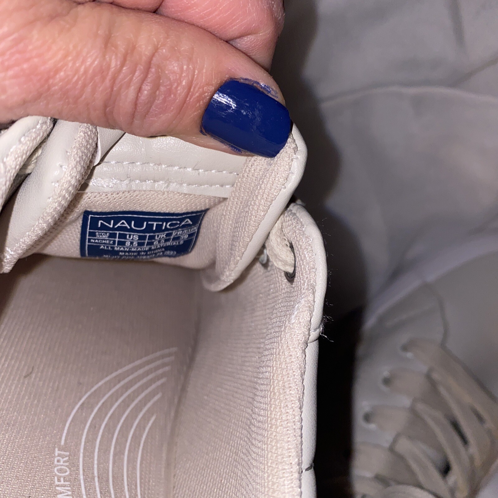Nautica Women’s Shoes Size US 8.5 Comfort Insole New With Tags Leather Quilted