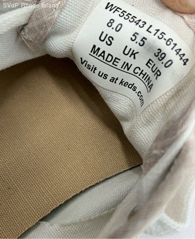 Keds Beige champion seersuckers Casual Shoe Women 8