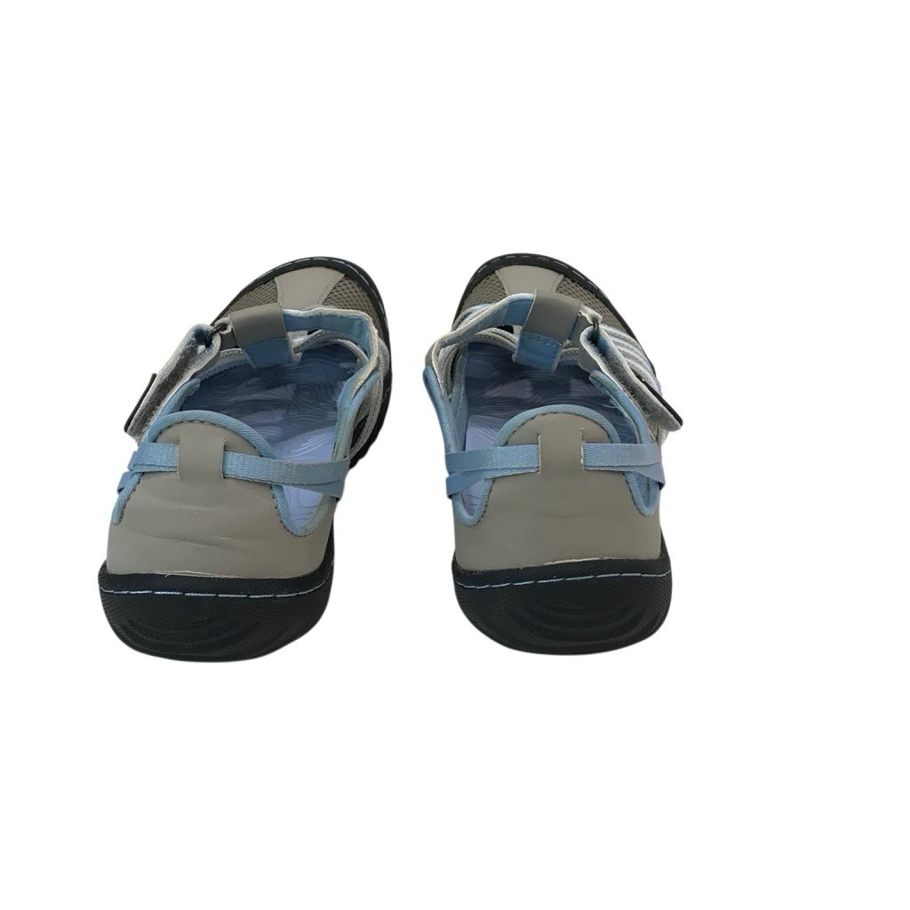 JSport By Jambu Shoes Womens 7 M Marley Slip Ons Sneakers Flats Blue Gray Mesh