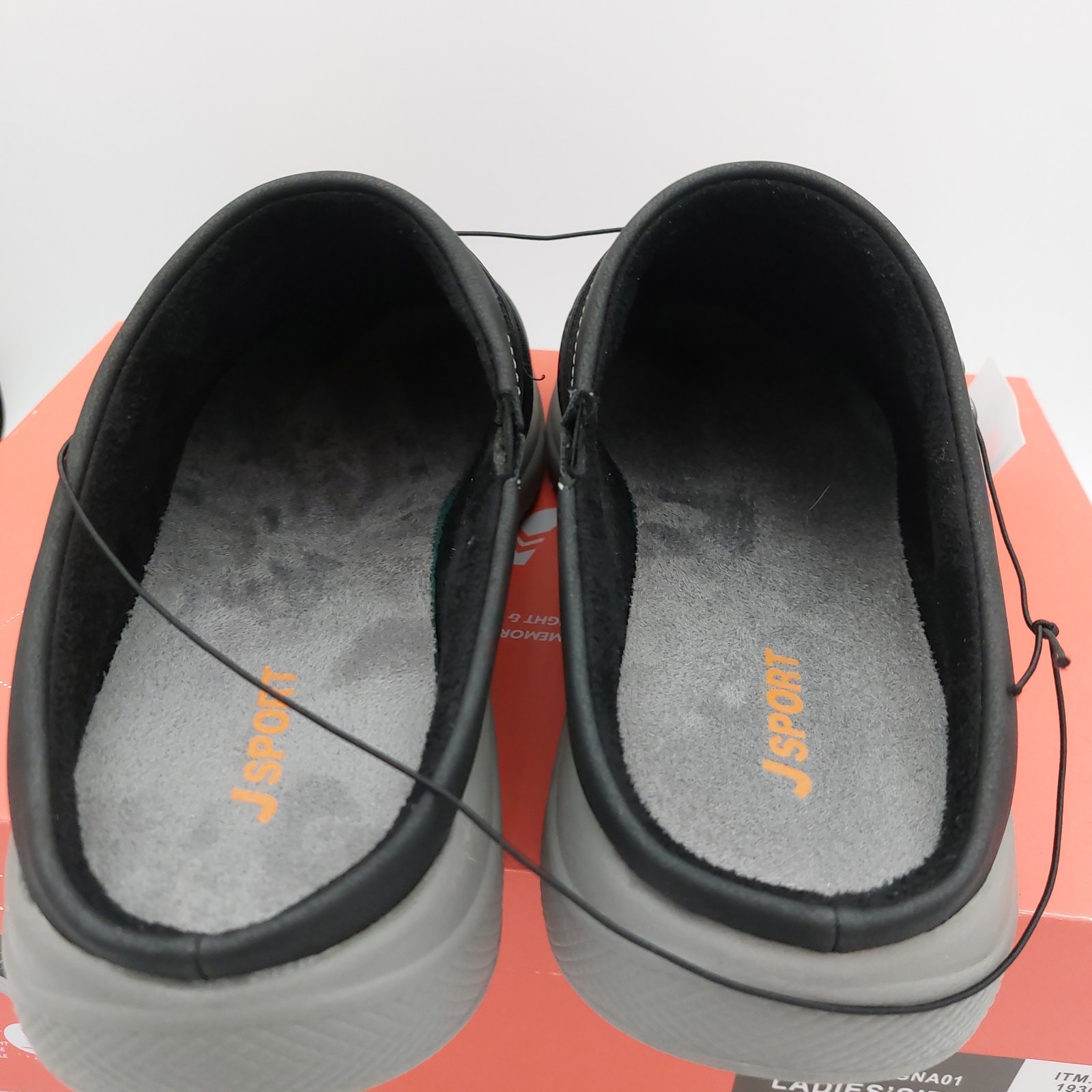JSport by Jambu Gina Womens Size 9 Black Comfort Mules Clogs Slip On Shoes NIB