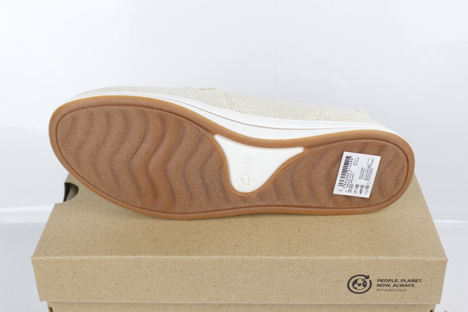 Clarks Women’s Breeze Step II Slip On Comfort Shoes Natural Interest 261 72779