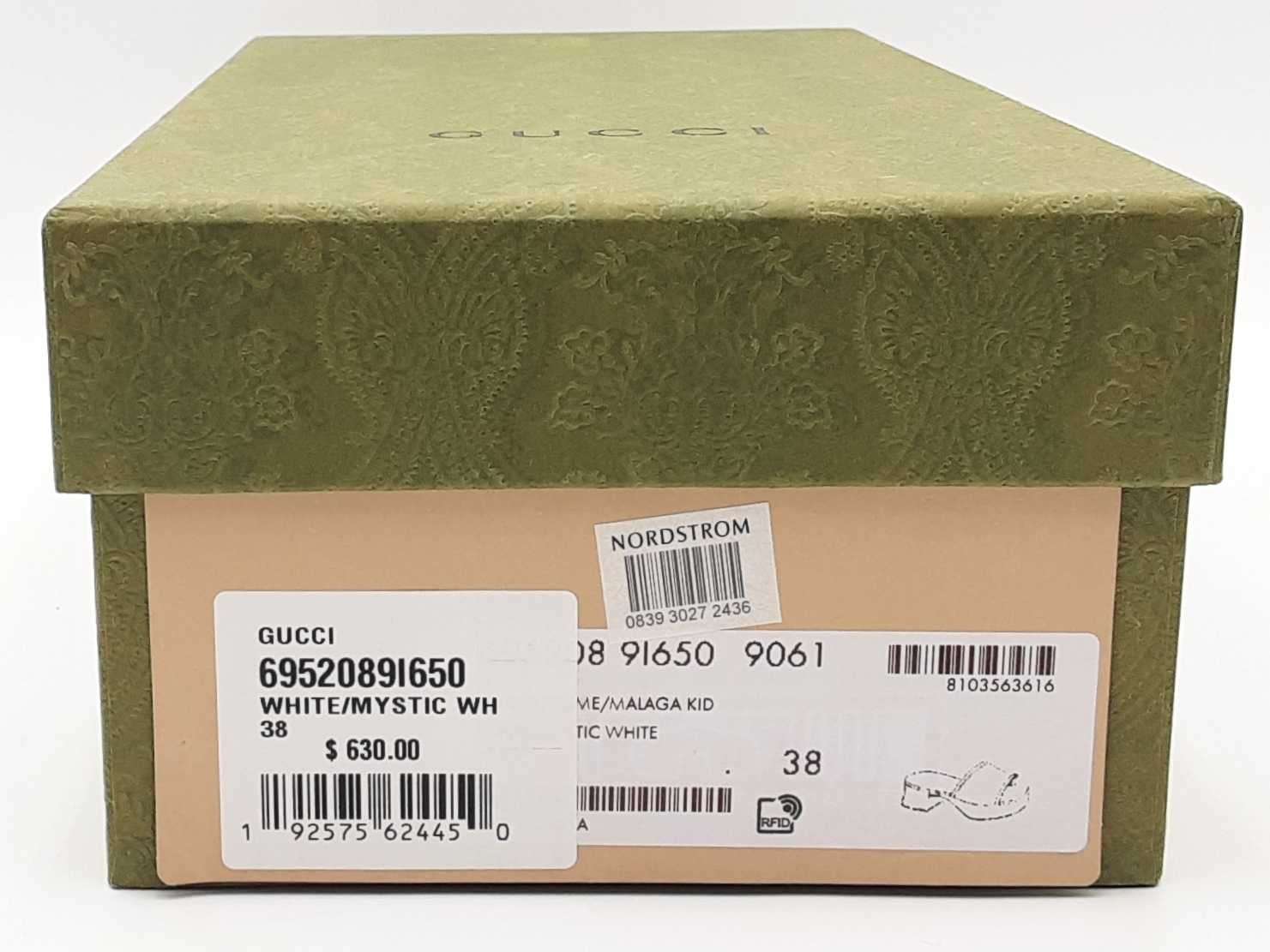 Gucci Monogram Malaga Kid Platform Beige Size 38 Aa0626ozxsa