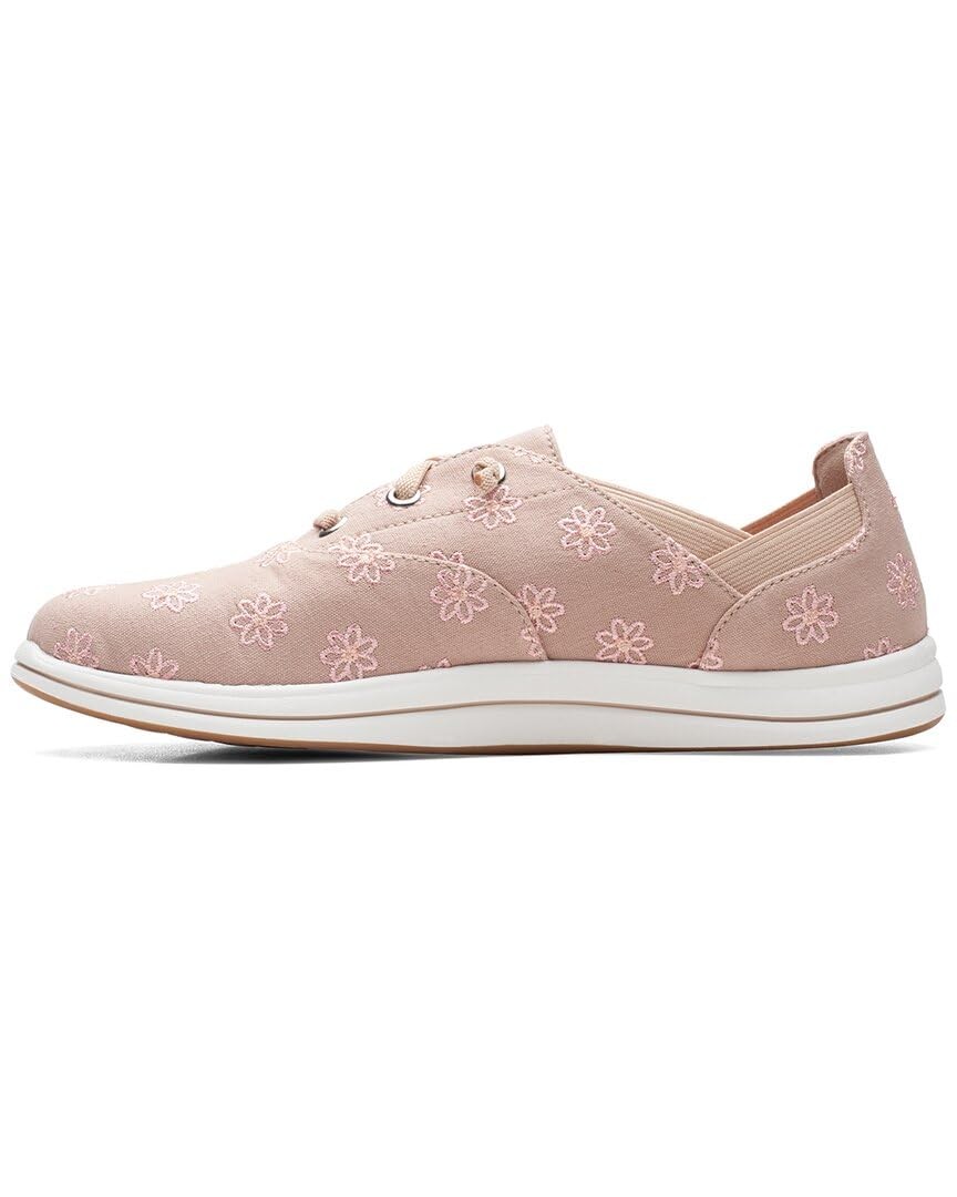 Clarks Women’s Breeze Ave Sneaker, Taupe Interest [26167310], NEW