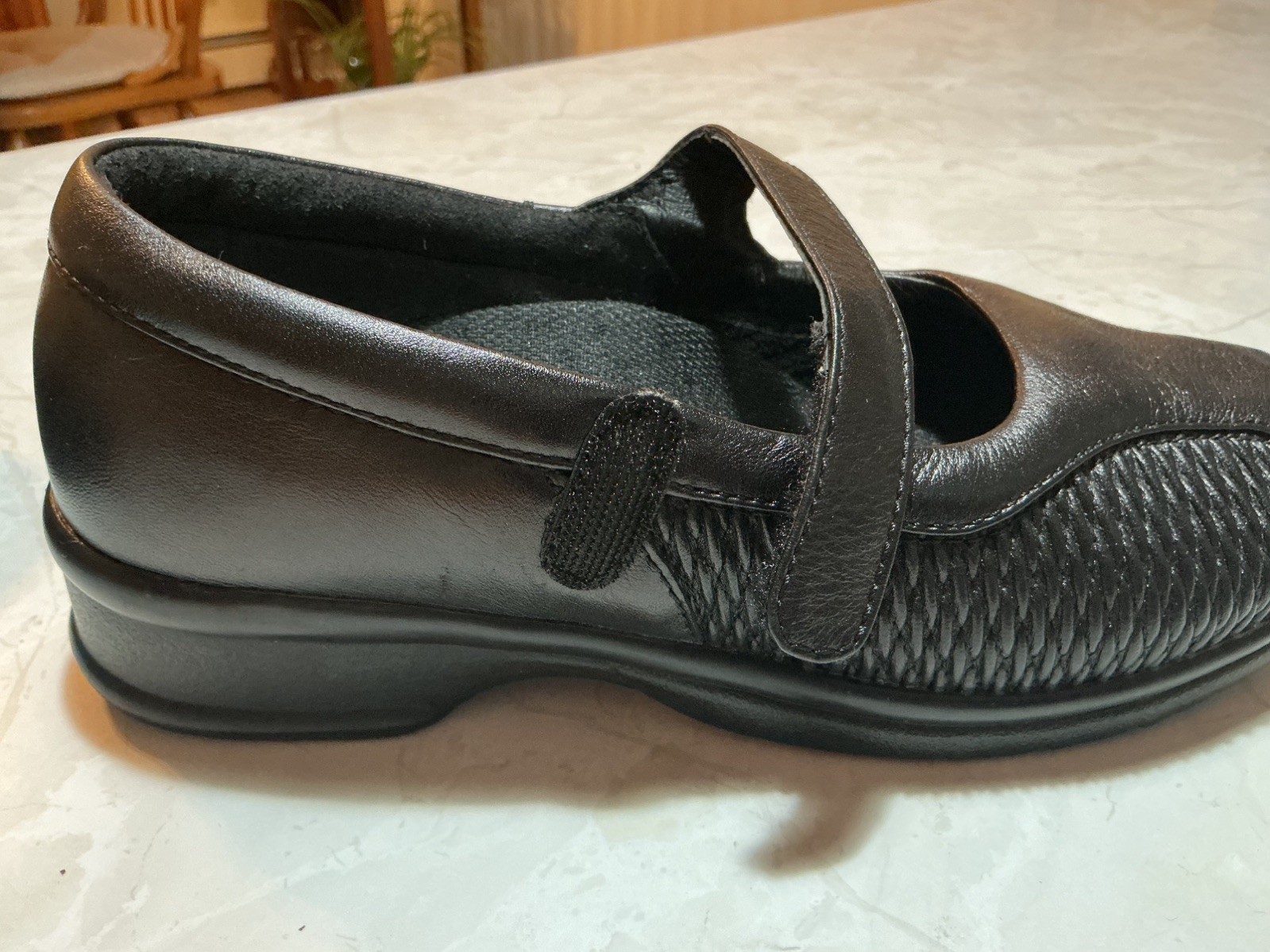 Propet Shoes Womens Size 6.5 Medium Black Leather Mary Jane Comfort Walking