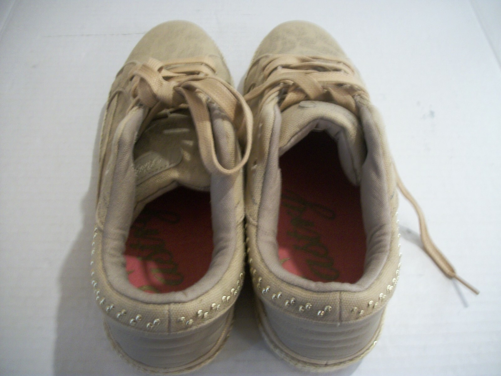 Pastry Women’s Size 8.5 Brown Paisley & Jeweled Canvas Sneakers