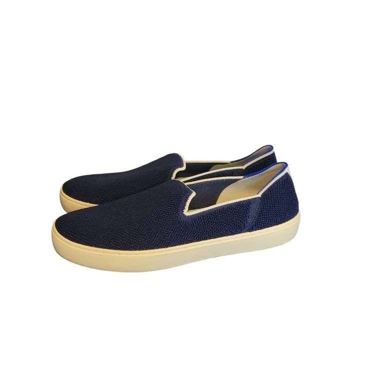 Rothy’s Terry Cloth Juniper Slip On Saphire Blue Sneakers Size 10