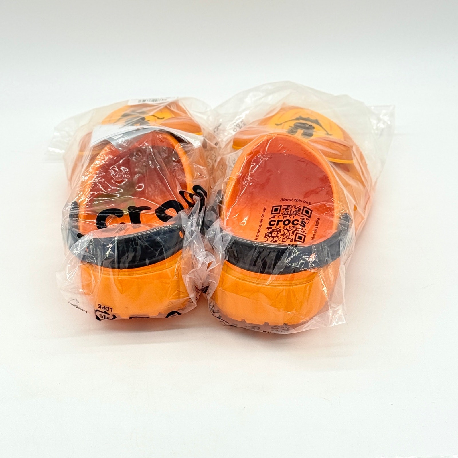 Disney Mickey Mouse Jack O’ Lantern Pumpkin Orange Halloween Crocs M 6 / W 8 NEW