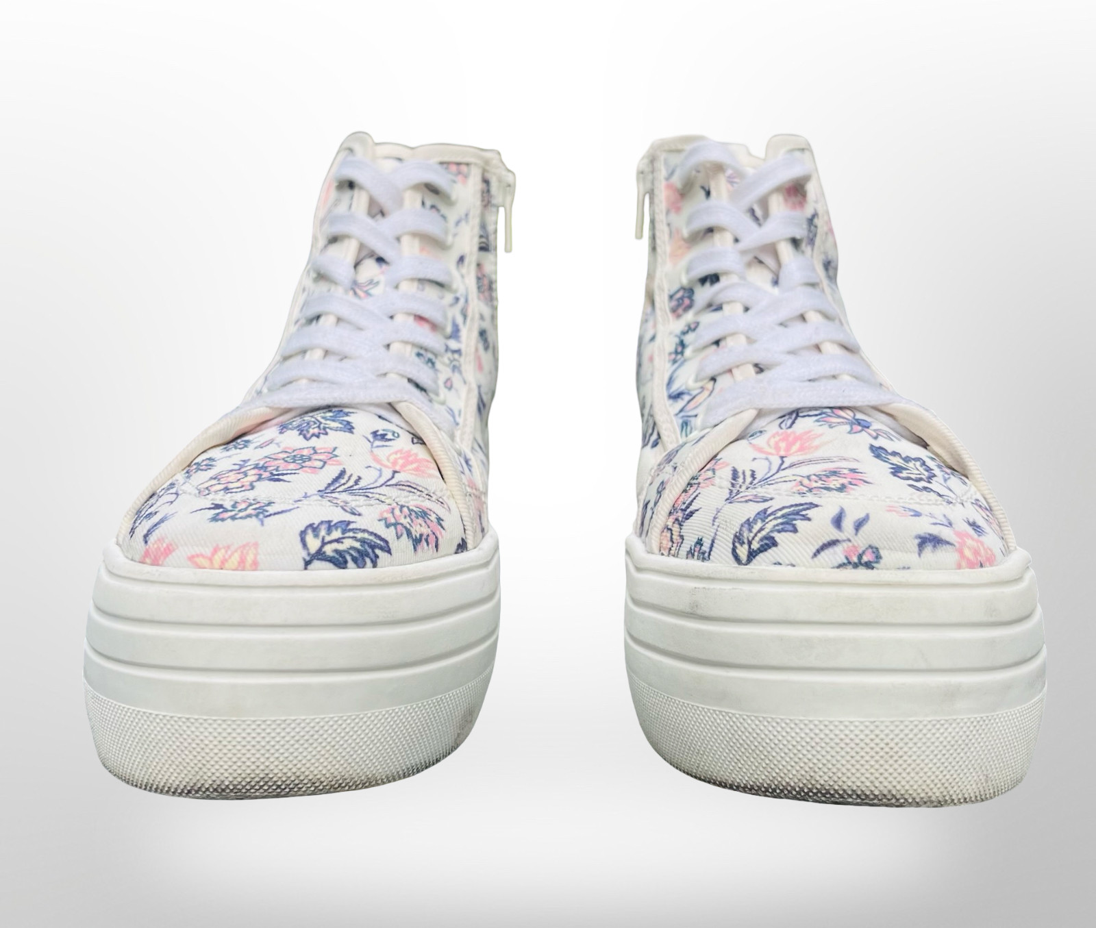 GUC Universal Thread Chunky Platform High Tops Floral Pattern & Zipper Size 6.5