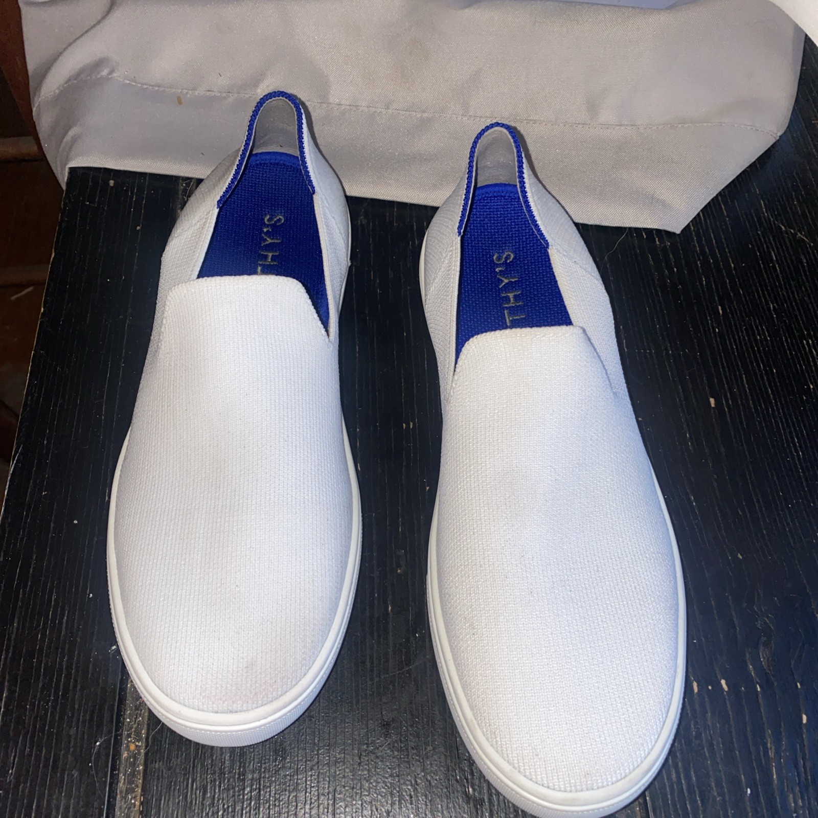 Rothy’s Women’s The Original Slip On Casual Comfort White Sneaker Size 9