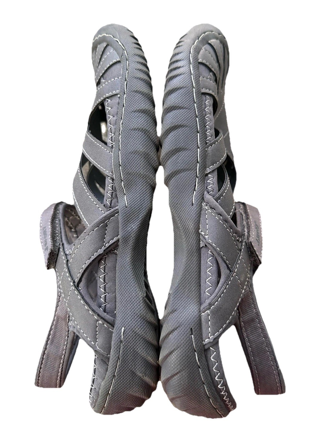 JSport By Jambu Womens Poppy Gray Mary Jane Shoes Comfort Walking Sz 10